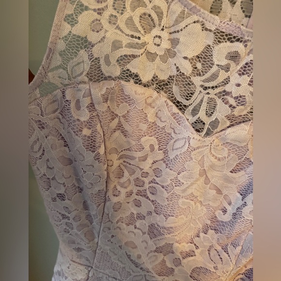 Muadress Y2K Style Retro Lace High-Low Light Lilac Dress Size Medium - Picture 7 of 7